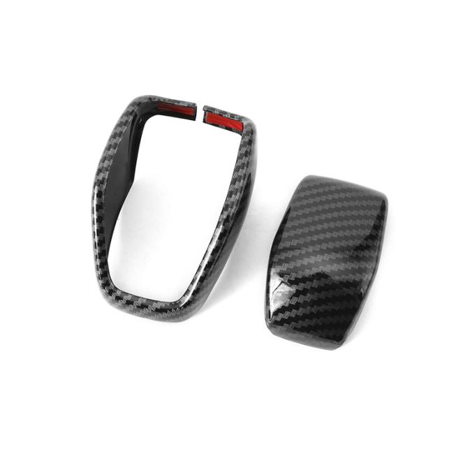 For Toyota Highlander  ABS Carbon fiber look Gear Shift Knob Cover Trim