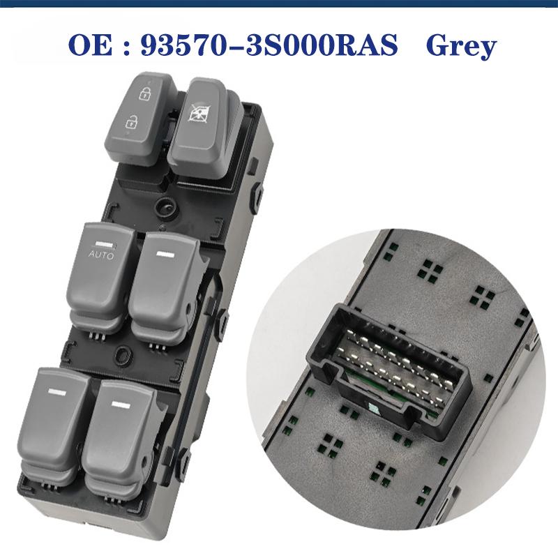 For Hyundai Sonata 2011 2012 2013 2014 Electric Power Window Lifter Control Switch Button 93570-3S000 Provide (Black/Beige/Grey)