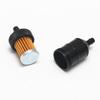 2 Pieces 8mm Aluminium Inline Fuel Petrol Diesels Filter Black