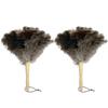 Feather Duster Wooden Handle Duster Anti-Static Dust Removal Dusters Ostrich Duster Feather Fur Brush For Home Cleaning Tools