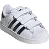 adidas Superstar 2 Comfort Closure K Cloud White Core Black Kids Sneakers JI3988