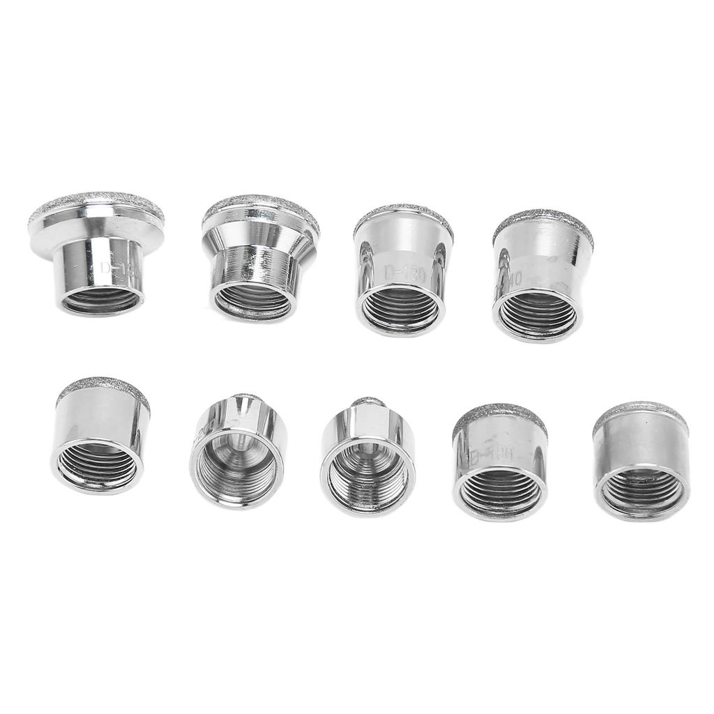 9pcs Microdermabrasion Replacement Tips Metal Multi Size Professional Facial Dermabrasion Machine