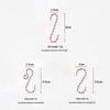 Red and White PET Laminated Colorful S-Hook Ornaments for Christmas Tree Decorations