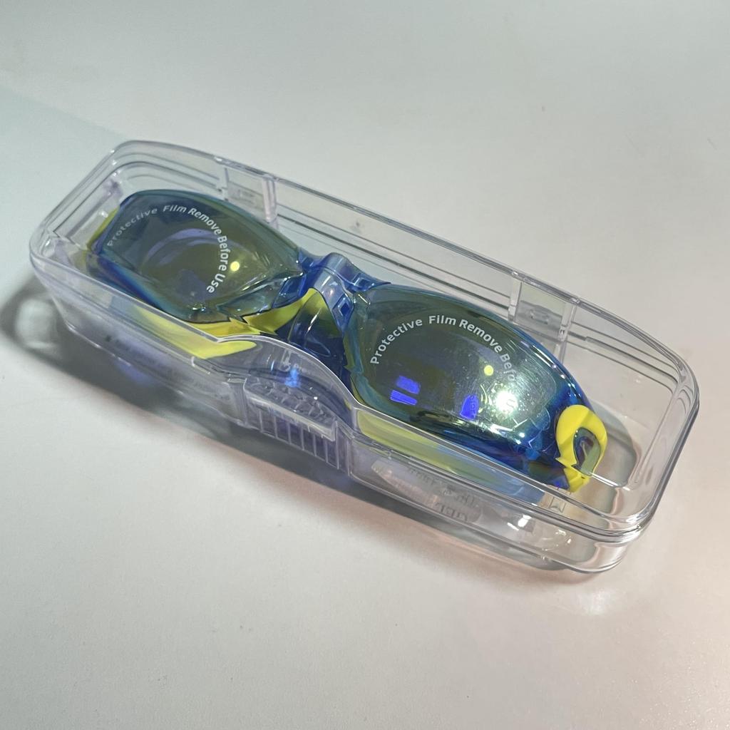 Swim Goggles for Swimming Ages Underwater UV UV Leak Adjustable Easy to Nose Storage Case For Elementary School Competitive Fitness [Lalapala] Kids,