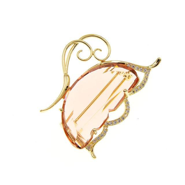 

Новые хрустальные красивые броши-бабочки для женщин, свадебные зимние украшения, медная булавка с кубическим цирконием, насекомое