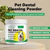 Pet Tooth Cleaning Powder Dog Breath Freshener Powder Containing For Bad Breath Tartar Removal Powder