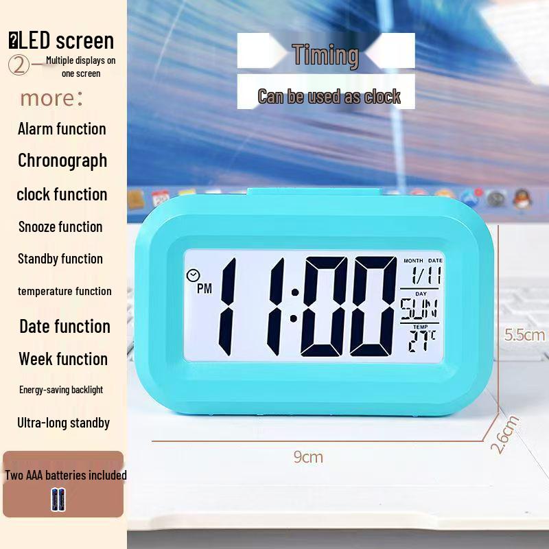 Smart Multi-functional Desktop Alarm Clock with Mute Mode and Long Battery Life