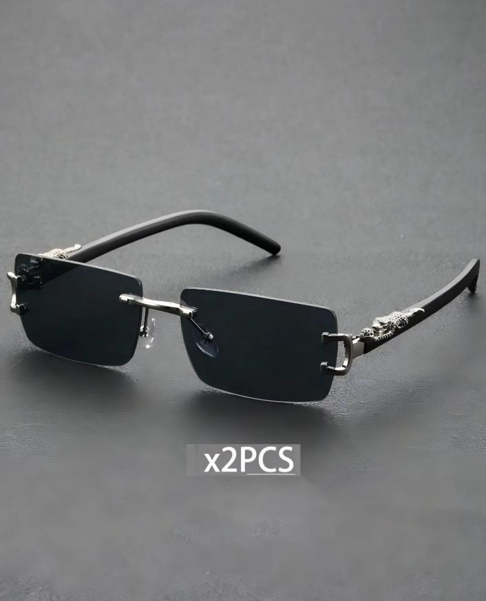 

1/2 Pcs Unisex Classic Square Frame Fashion Metal Sunglasses For Cool Outdoor Cycling Fishing Clothing Accessories
