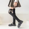 Kindersocken für Mädchen Schleife Lange Socken Schule Teenager Kniestrümpfe Baby Mädchen Overknee-Socken Frühling Herbst