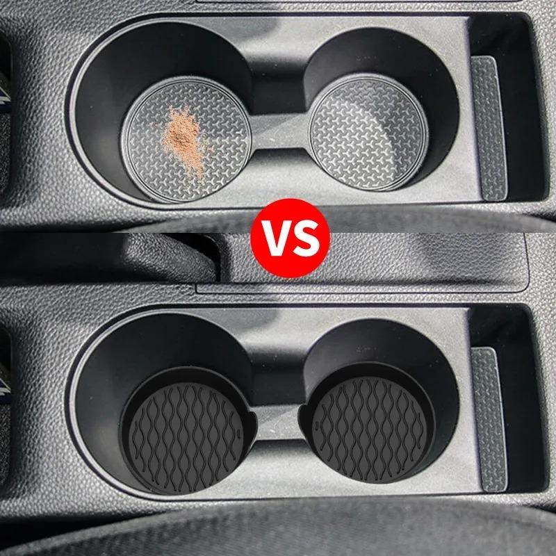 Auto-Untersetzer, rutschfeste Silikonmatte für Auto-Wasserbecher, Auto-Innenraum, Anti-Rutsch-Becherpad, Getränkehalter-Matte, Dekorationszubehör