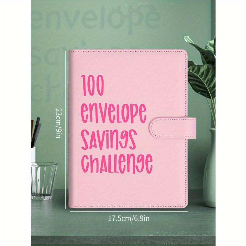 1pc Couple's 100 Days Saving Challenge Cash Envelope, With Reasonable Budgeting Plan Best