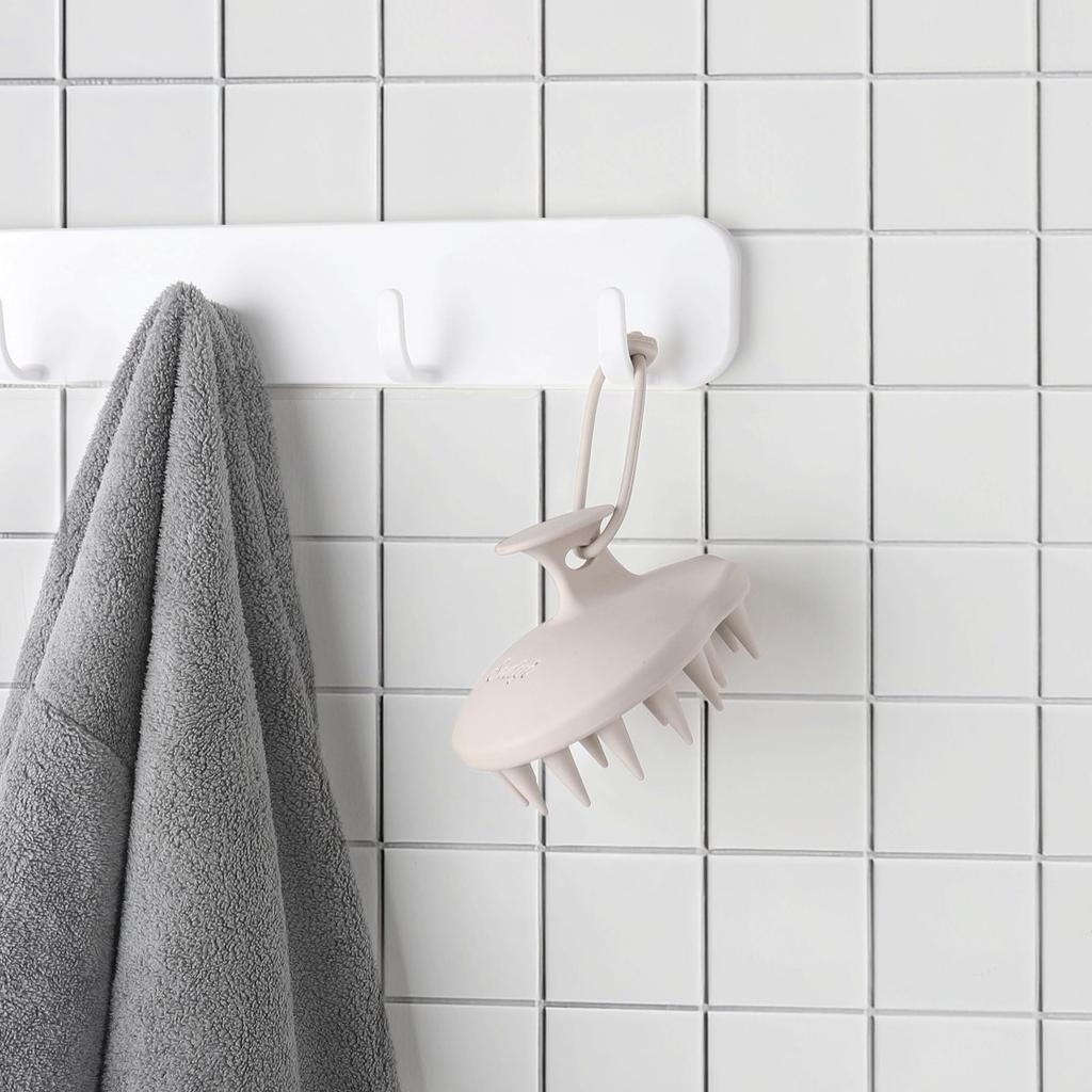 Sndyi Silicone Scalp Shampoo Brush with Detachable Scalp Scalp Shampoo Brush for Gentle On the Scalp Massage Hair Brush for Head Scalp Oatmeal Brush,