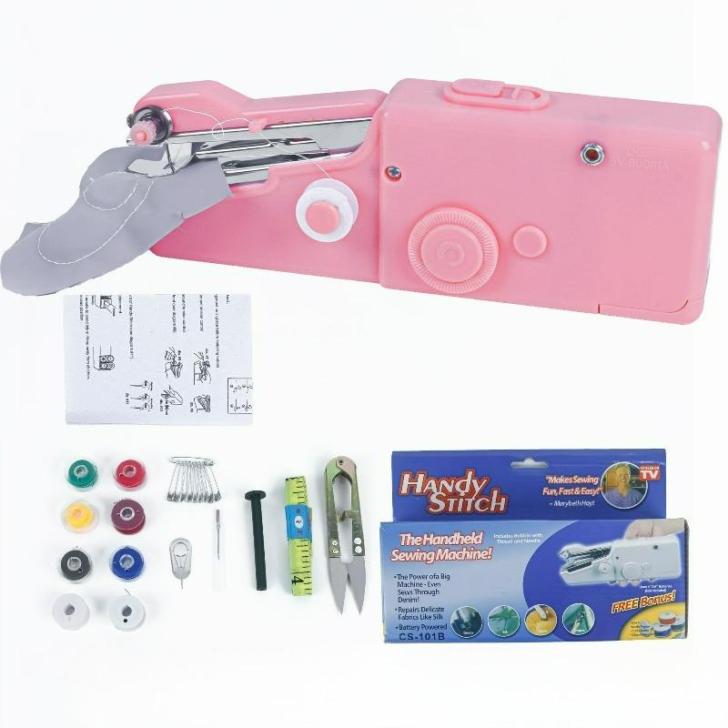 101 Portable Manual Mini Home Sewing Machine, Easy Sewing Shirt Pocket Handheld Sewing Machine