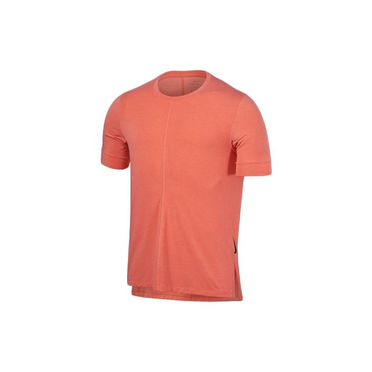 Men s Nike Dri-FIT Yoga Quick Dry Short Sleeve Watermelon Red T-Shirt BV4035-814 XL