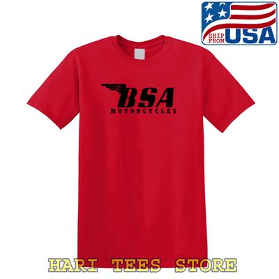 BSA Simple Motorcycles  Red Size S To 5XL Unisex T-Shirt