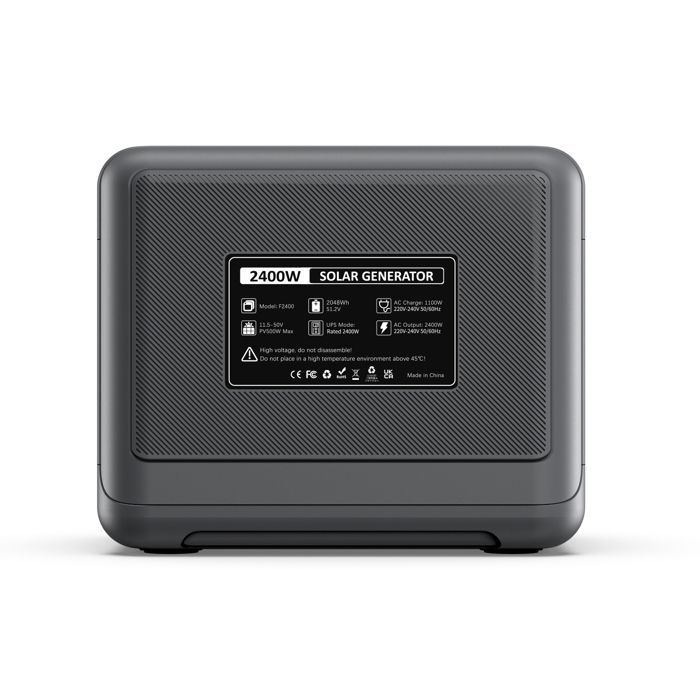FOSSiBOT Stazione di alimentazione portatile F2400+Pannello solare da 420W+rimorchio, Generatore solare 2048Wh Batteria LFP 2400W, Campeggio/Viaggio/Casa/Emergenza