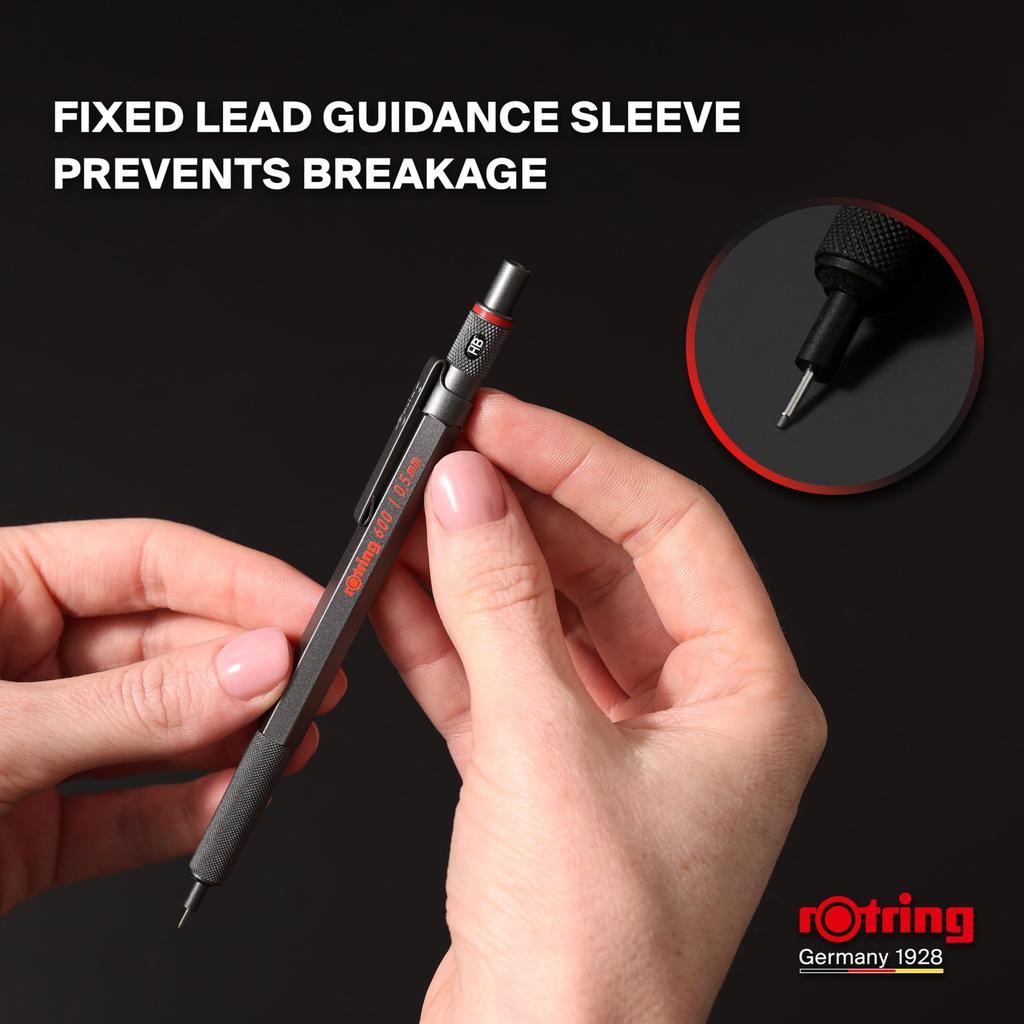 Rotring Mechanical Pencil 500N 0.7mm 1904-727 [Official Japanese Product] Black