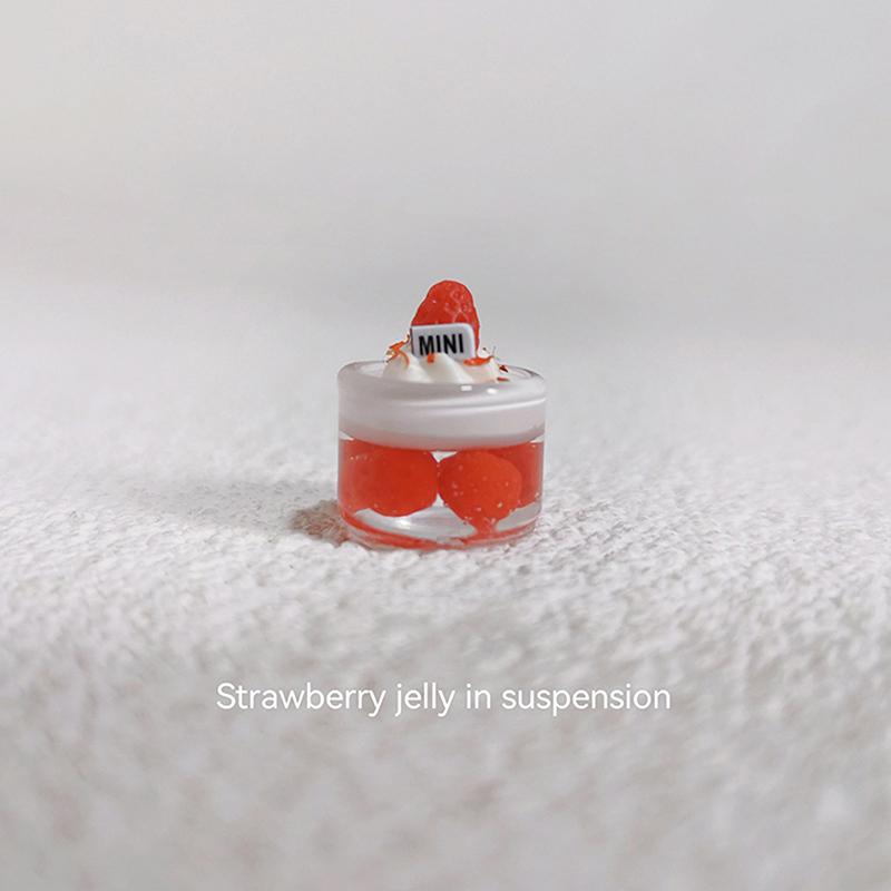 

Моделирование десерта фруктового желе напитка украшения миниатюрная еда игровая сцена игрушка украшение модель кукольный дом аксессуары красный