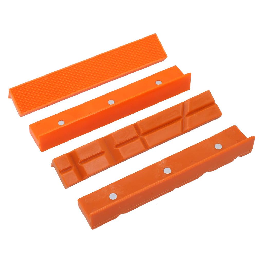 Magnetic Vise Jaw Pad Set 4pcs for 4 inch 5 inch and 6 inch Vises Protects Soft Materials While Firmly Holding