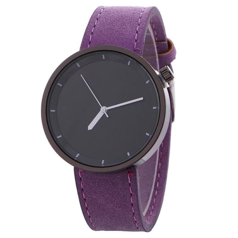 Casual Vogue Analog Quartz Armbåndsur Enkel Big Dial Denim Stoff Band