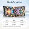 Teddy Bear Theme Beach Towel Personalized Custom Name & Text Soft Quick Dry Beach Towel for Swimming Travel