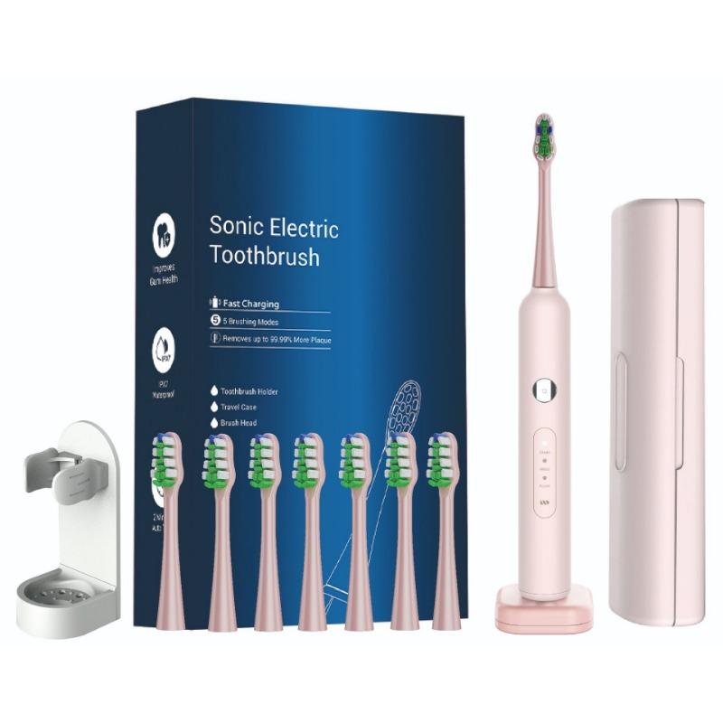 Electric Toothbrush English Neutral Acoustic Wave Scanning Wireless Replaceable Brush Head
