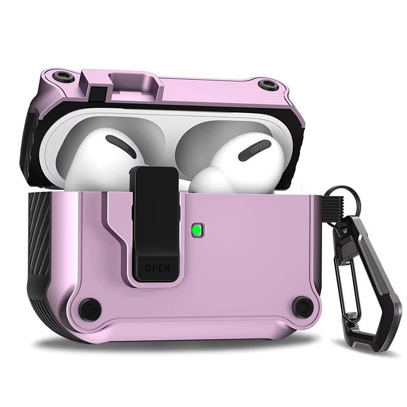 AirPods Pro 3 Flip Cover Case: Auto Buckle Protective Cover for Apple 4th Gen Pro2 Earphones.