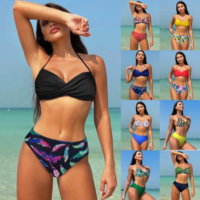 Frauen Bikini Sexy Hohe Taille Badeanzug Strand Bademode Weiblichen Sommer Badeanzug