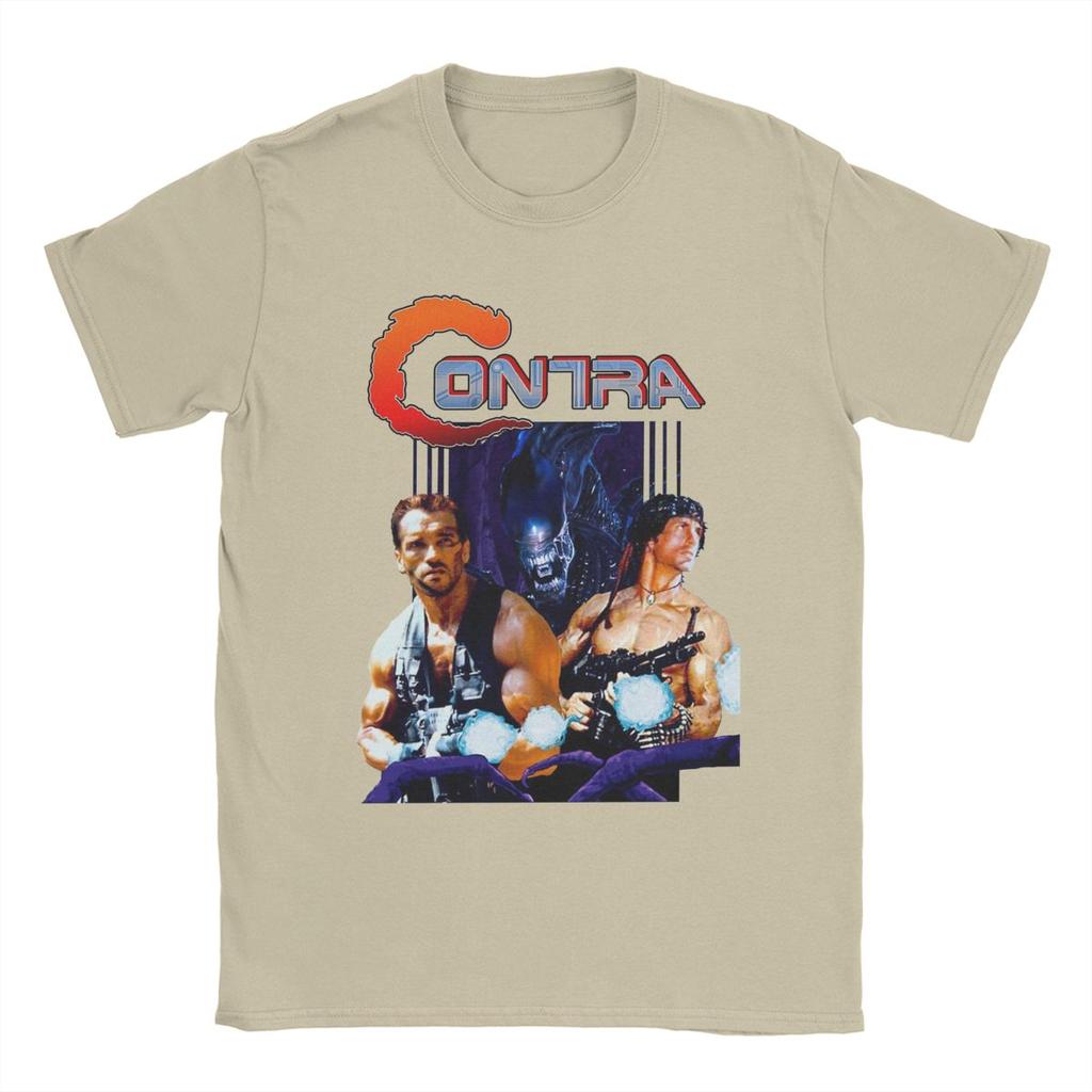 Heren Contra Film T-shirt Game Puur Katoen Kleding Nieuwigheid Korte Mouw Ronde Hals T-shirt Bedrukt T-shirt