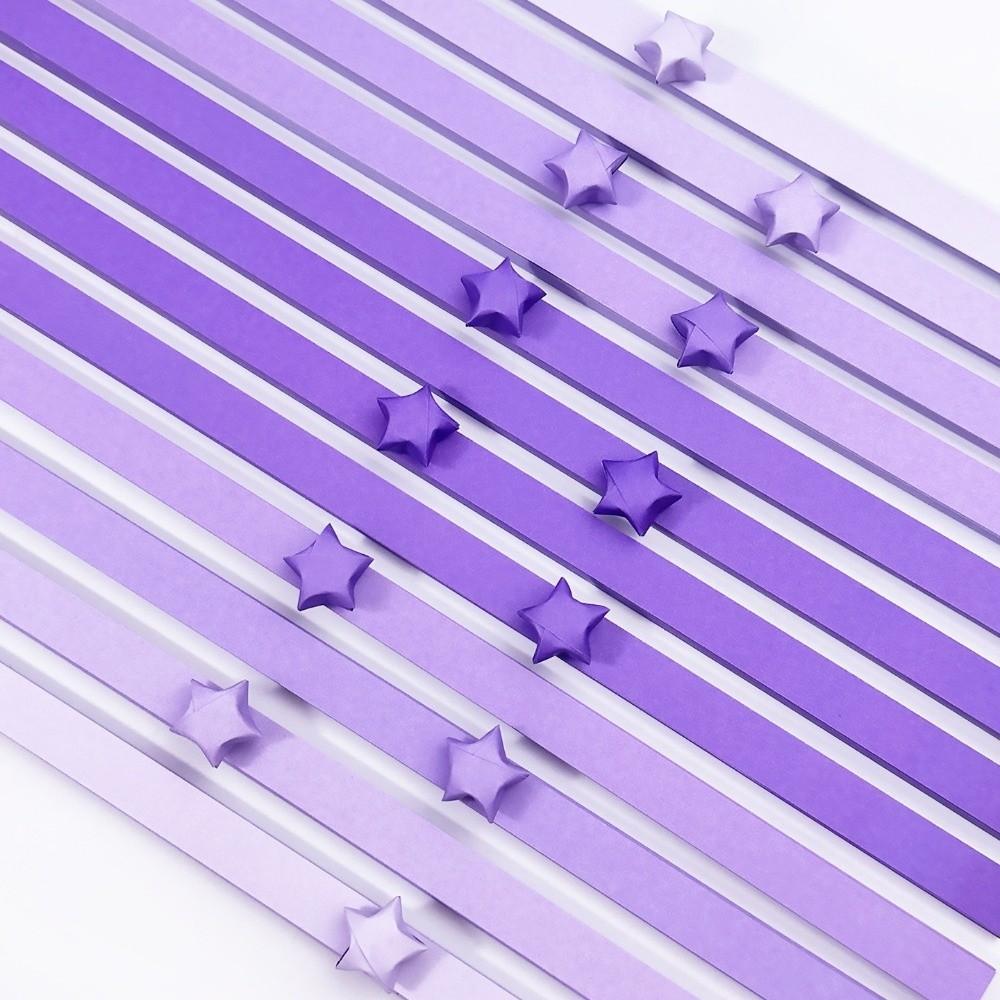 600 Sheets Gradient Color Star Folding Paper Strips Lucky Star Paper Strips  DIY Handmade Crafts