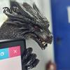 Custom Desk Setup Figurine 3D Printed Dragon Monitor Decor, Decorative Ornament for PC Gaming Desktop Accessory Setup, Creative Screen Edge