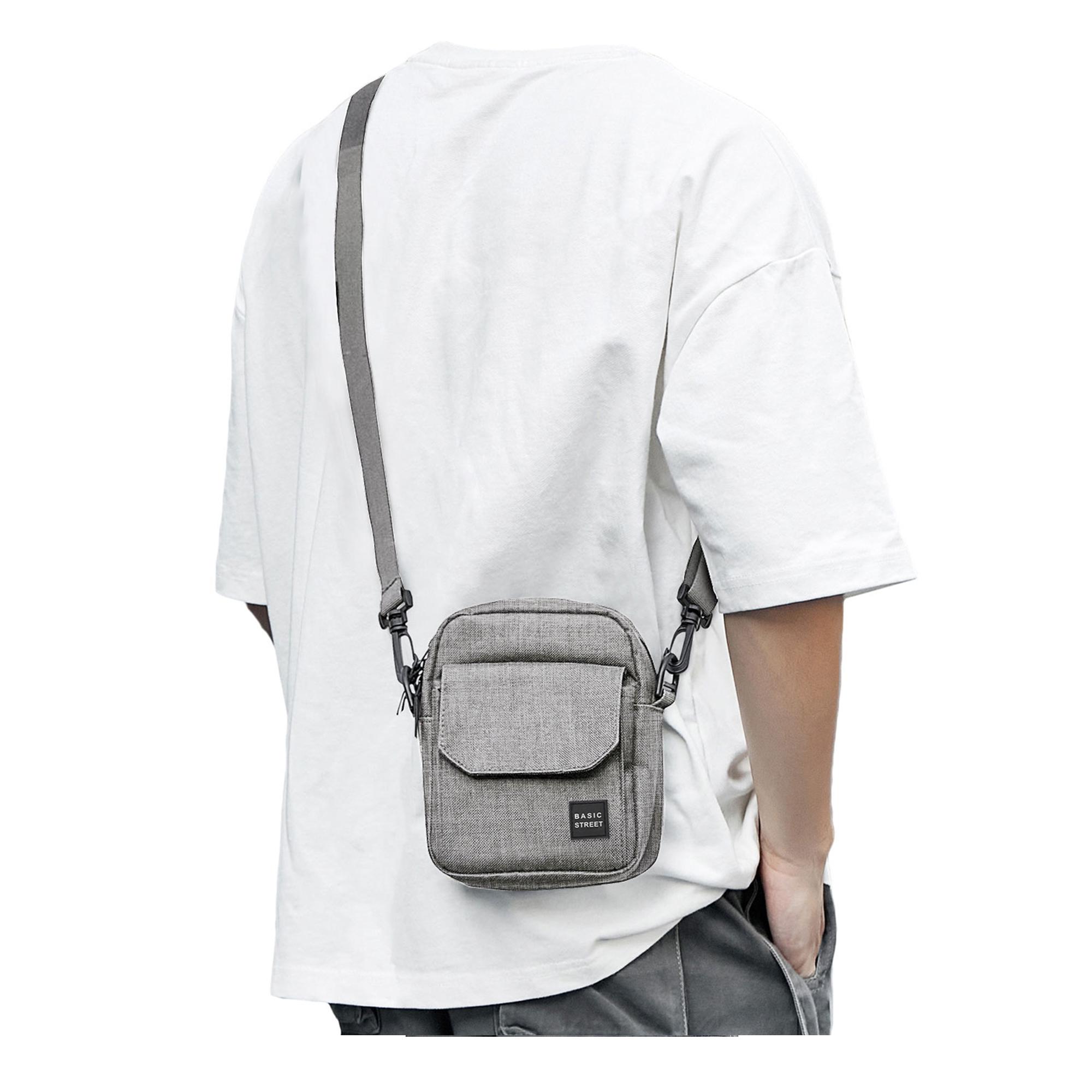 

Мини-сумка через плечо, маленькая сумка через плечо для мужчин и женщин, мини-сумка-мессенджер, классический дорожный рюкзак для телефона, кошелек на ремне S