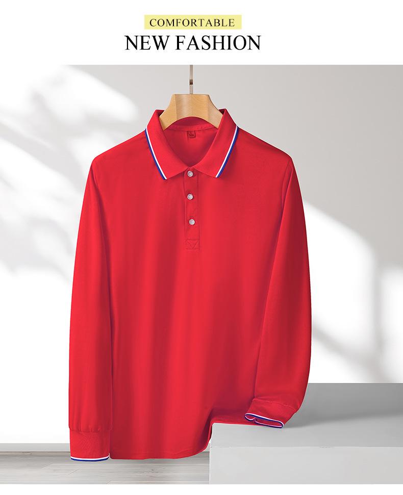 Polo Shirt with Custom Logo, Long-Sleeve, Autumn/Winter, Cultural Ad Shirt