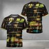 Digitaler Bonito-Aufdruck Herren Tischtennis Sommer Sport Tischtennis Training Schnelltrocknendes T-Shirt