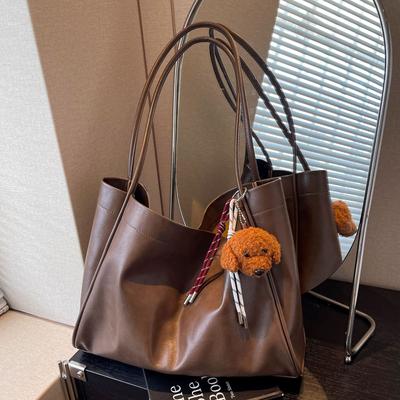 Taschen Damen Tragbar Textur Große Kapazität Tragetasche Design Pendler Schulter Unterarmtasche