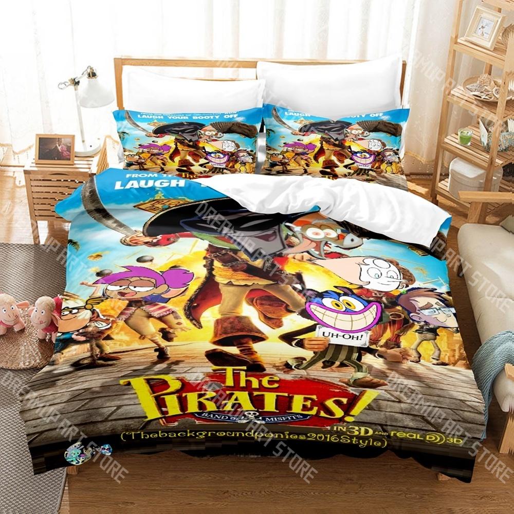 Moda I Pirati! Set Biancheria da Letto Band of Misfits Singolo Gemello Matrimoniale Queen King Size Set Letto Camera da Letto Bambini Set Copripiumino