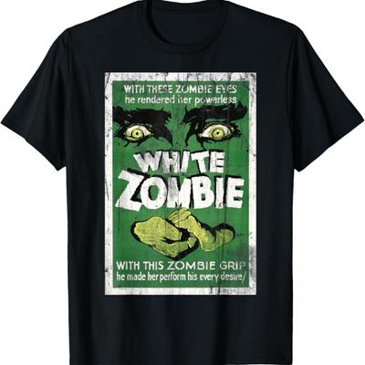 Vintage White Zombie Movie Poster T Shirt T-Shirt