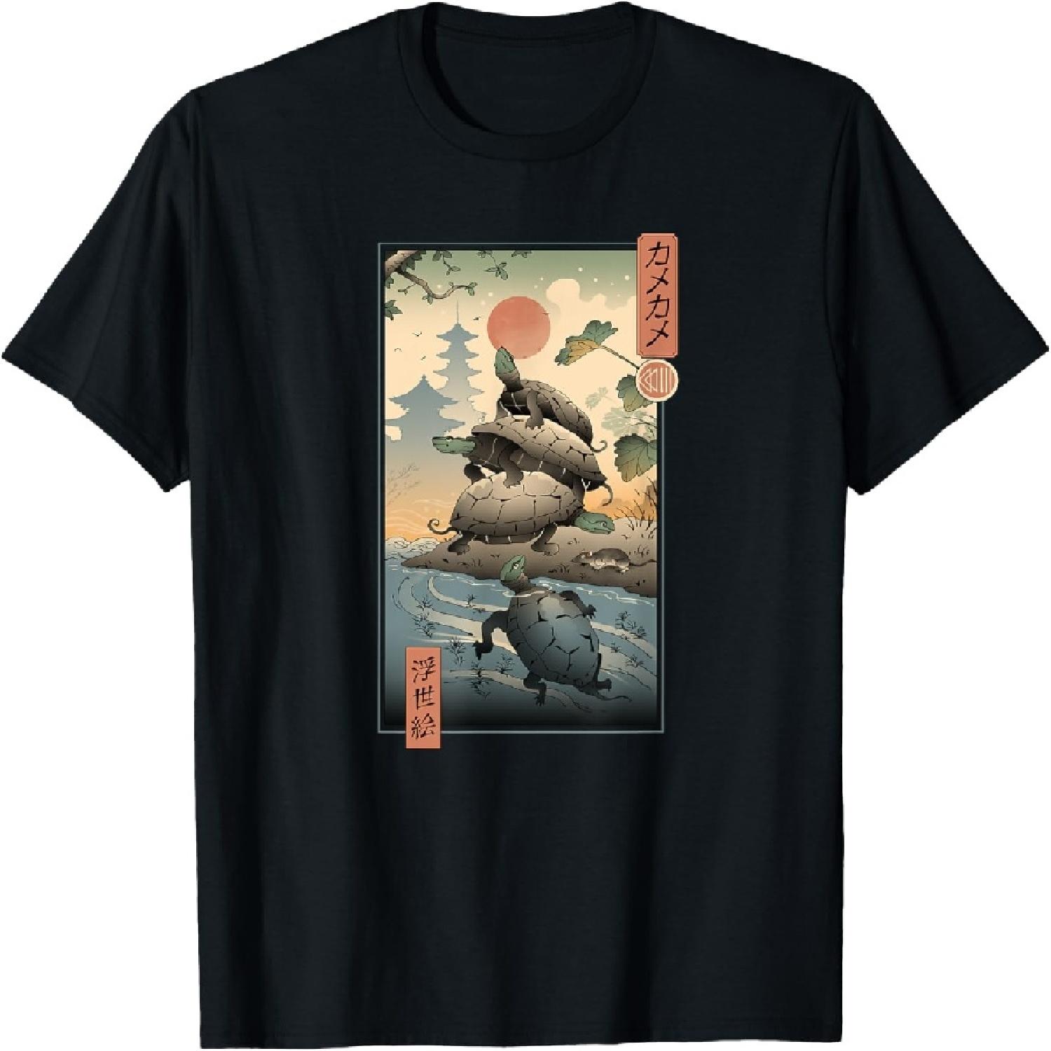 

Kame Kame Ukiyo-e T-Shirt XXXXXL різнокольоровий