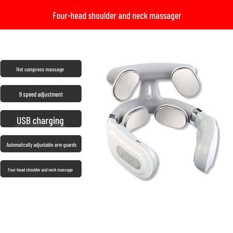 Masseur intelligent pour le cou et les épaules avec thérapie par impulsions et chaleur