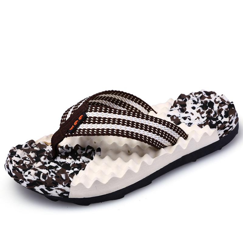 Flip-flops Men's Slippers Summer Outdoor New Massage Pinch Foot Thick Sole Outside Wearing Beach Cool Slippers