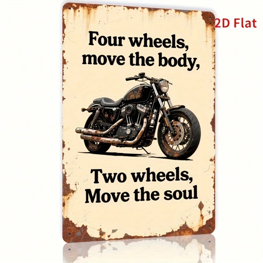 Vintage Motorcycle Metal Sign Wall Decor for Home Bar Cafe Office