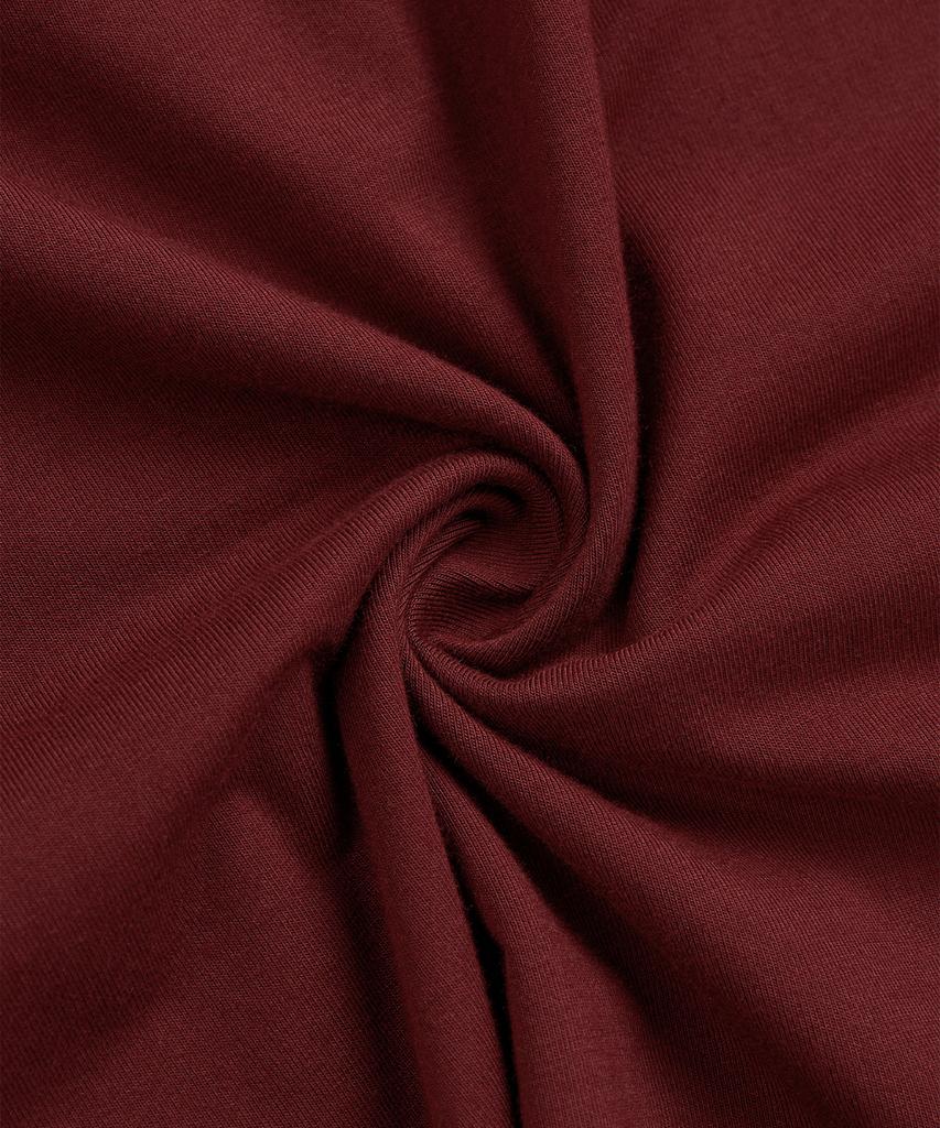 EXCONTAINER Henley Neck Hooded Long Sleeve (Burgundy)
