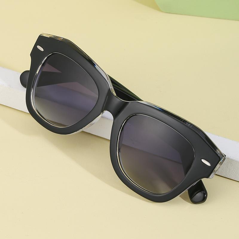 Vintage Frame Polarized Sunglasses Men'S Rice Nail Sunglasses Women'S Trendy Sunglasses