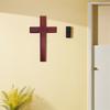Wooden Wall Cross Decor Christian Hanging Cross 25cmx14.5cm Religious Crucifix for Home Church Wall Decoration