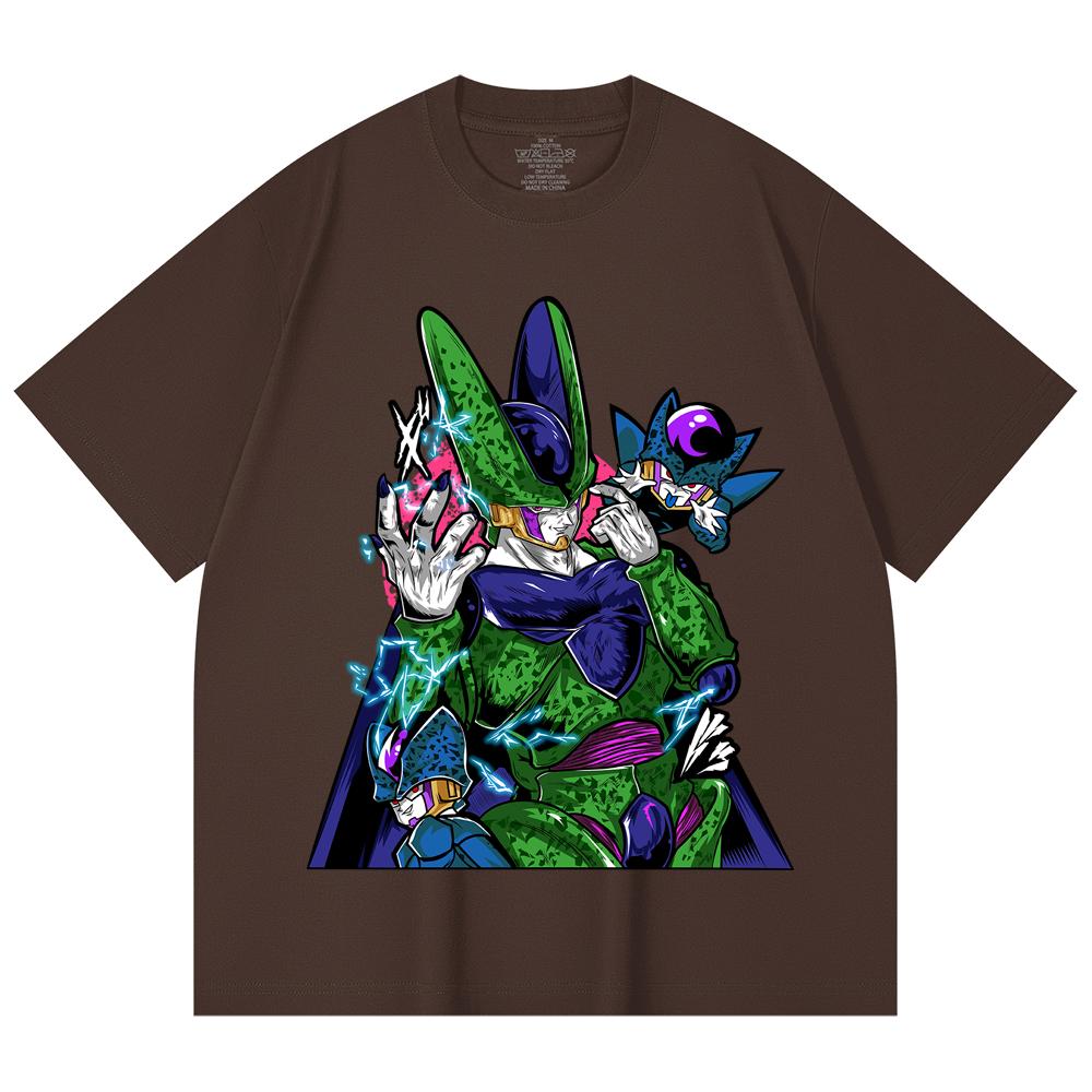 230 Gsm 100% Cotton Dragon Ball V29 Cell Print Unisex Heavy Cotton T Shirt
