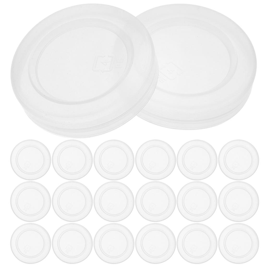 30Pcs Bottle Caps Leak-Proof Reusable Replacement Sealed Covers for Milk Glass Pudding Jar Lid Pudding Jar Lid Replacement