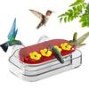 Suction Cup Hummingbird Feeders With 4 Feeding Ports Refillable Hummingbird Water Dispenser Visible Window