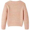 Pull-over tricoté pour enfants rose doux 92/104/116/128/140