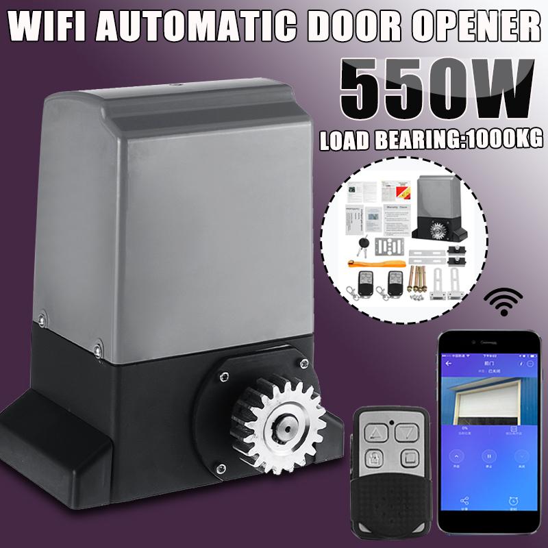 550W 1000KG Automatic WiFi APP Control Electric Sliding Gate Operator Motor bluetooth Gate Opener+Remote Control Release Key