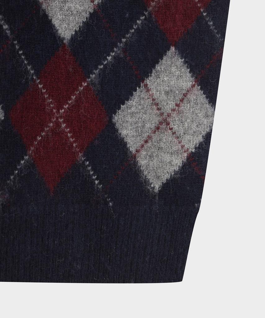 BROOKS BROTHERS Wool Argyle Pattern Crewneck Sweater (Multi) (Bbwrmmf402)